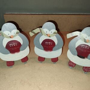 NWT Eddie Bauer Home Penguin Picture Frame Set of 3